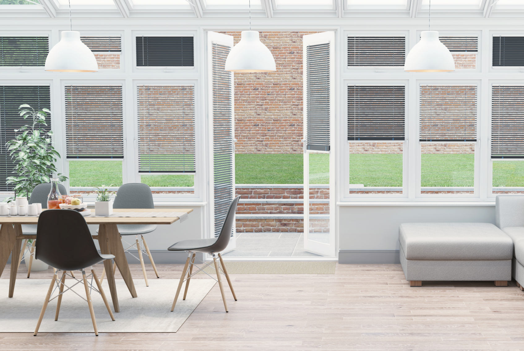 Clic Stick Fit Surface Anthracite Venetian Blind