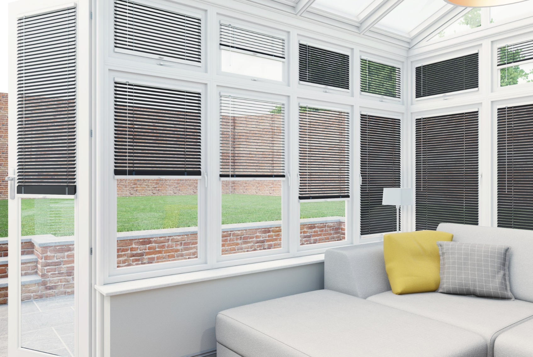 Clic Stick Fit Surface Anthracite Venetian Blind