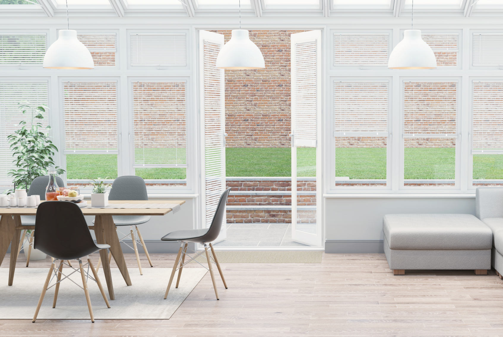 Clic Stick Fit Surface Bright White Venetian Blind