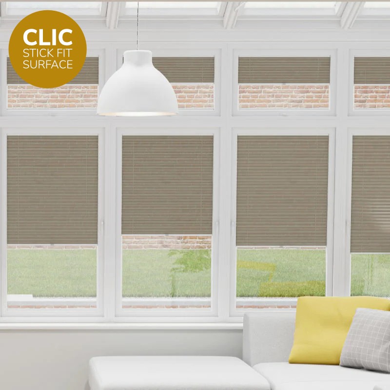 Clic Stick Fit Surface Camel Honeycomb Blind