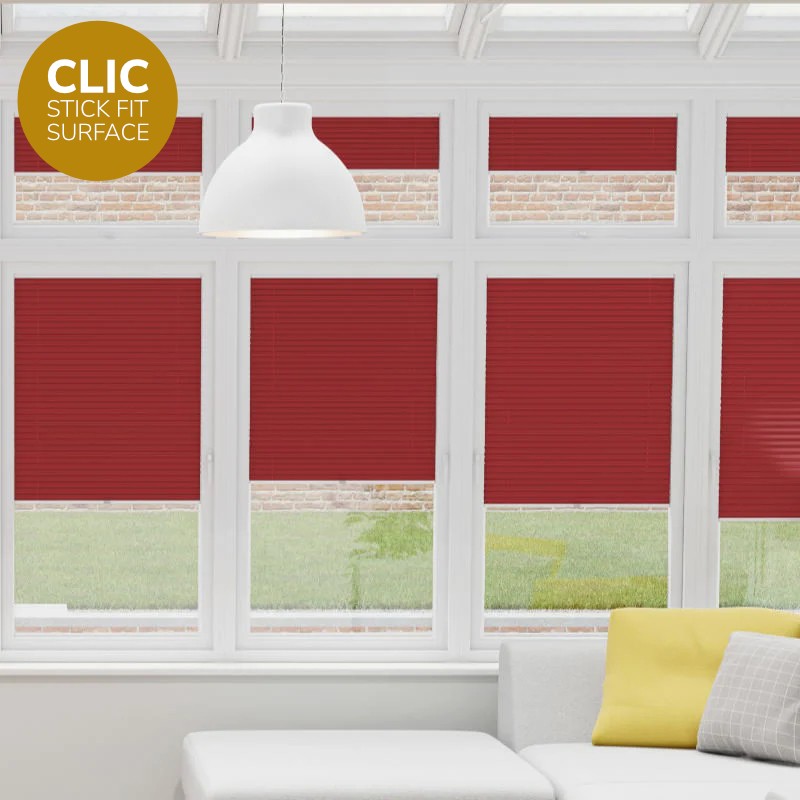 Clic Stick Fit Surface Coral Honeycomb Blackout Blind