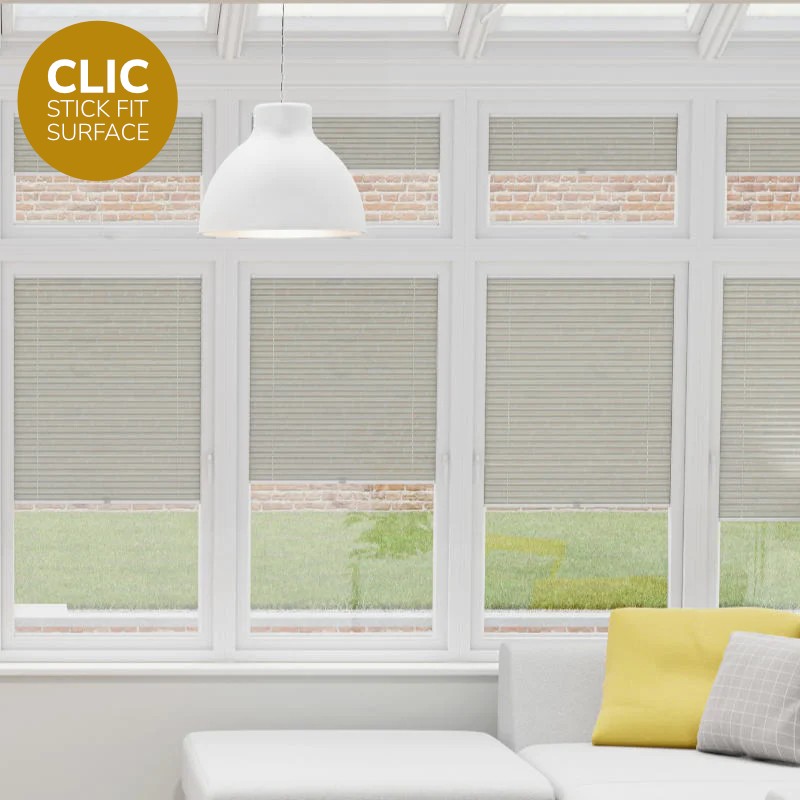 Clic Stick Fit Surface Cream Honeycomb Blind