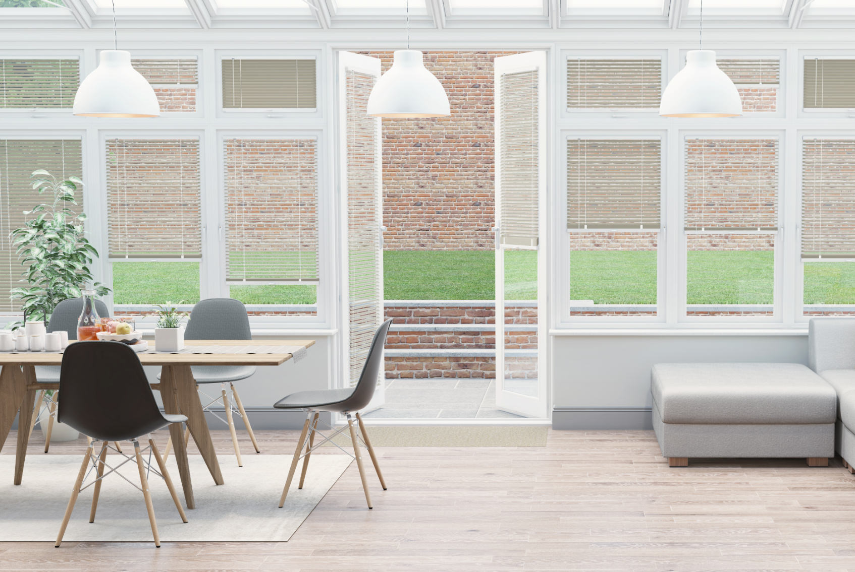 Clic Stick Fit Surface Cream Venetian Blind