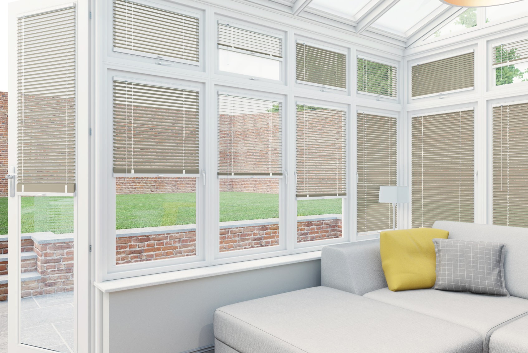 Clic Stick Fit Surface Cream Venetian Blind