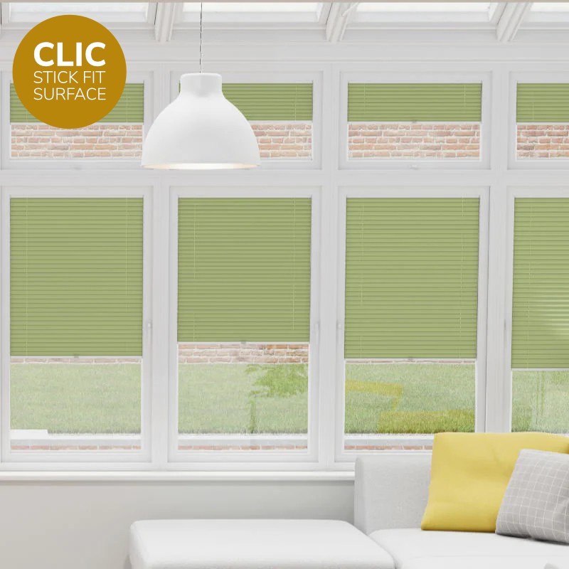 Clic Stick Fit Surface Grass Honeycomb Blackout Blind