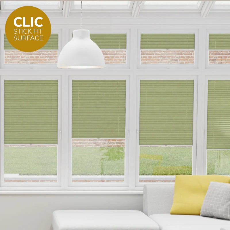 Clic Stick Fit Surface Grass Honeycomb Blind