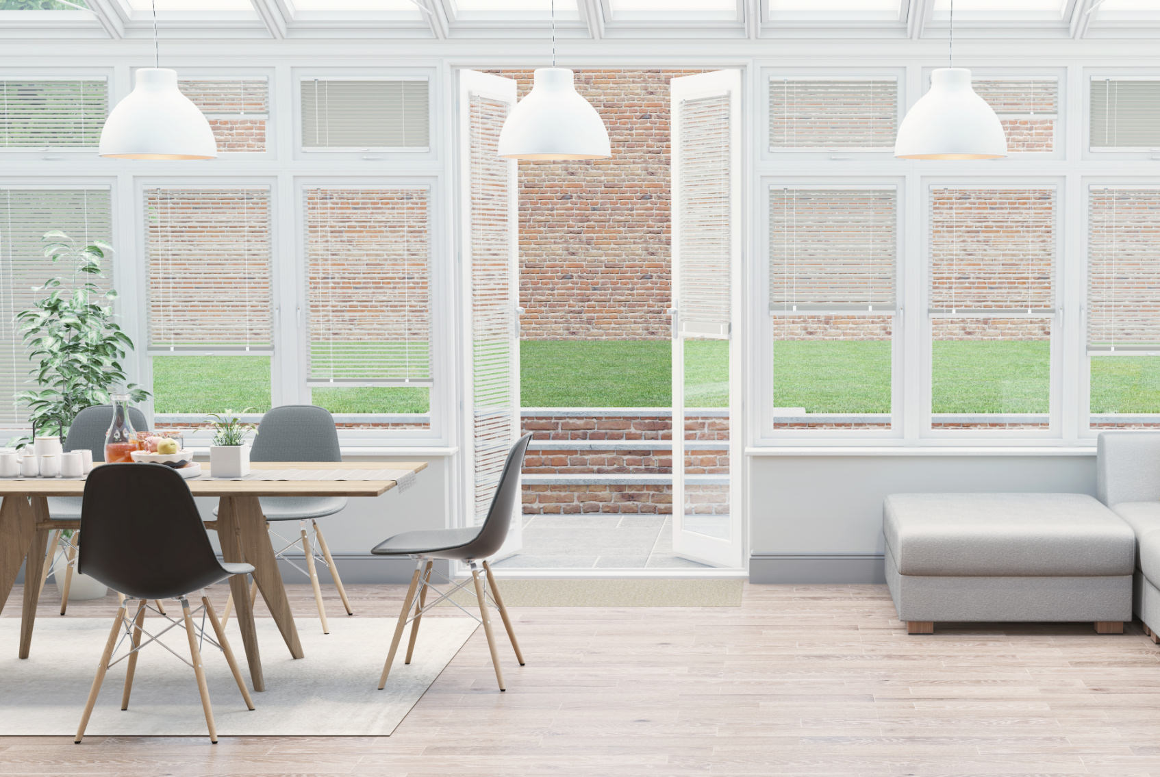 Clic Stick Fit Surface Matt White Venetian Blind