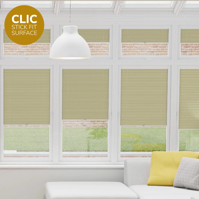 Clic Stick Fit Surface Melon Honeycomb Blackout Blind