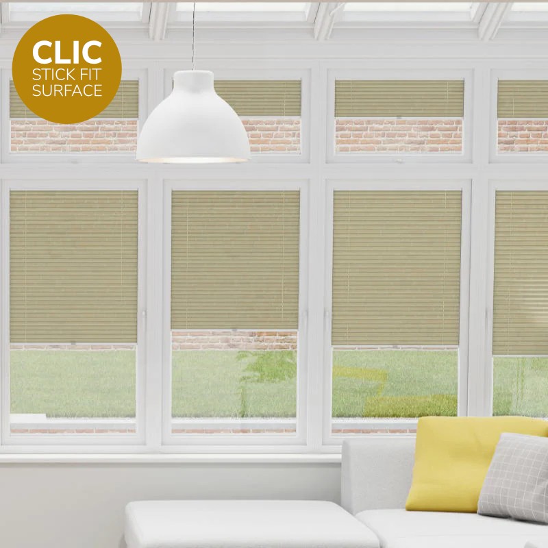 Clic Stick Fit Surface Melon Honeycomb Blind