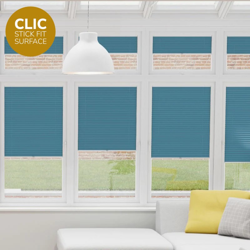 Clic Stick Fit Surface Ocean Honeycomb Blackout Blind
