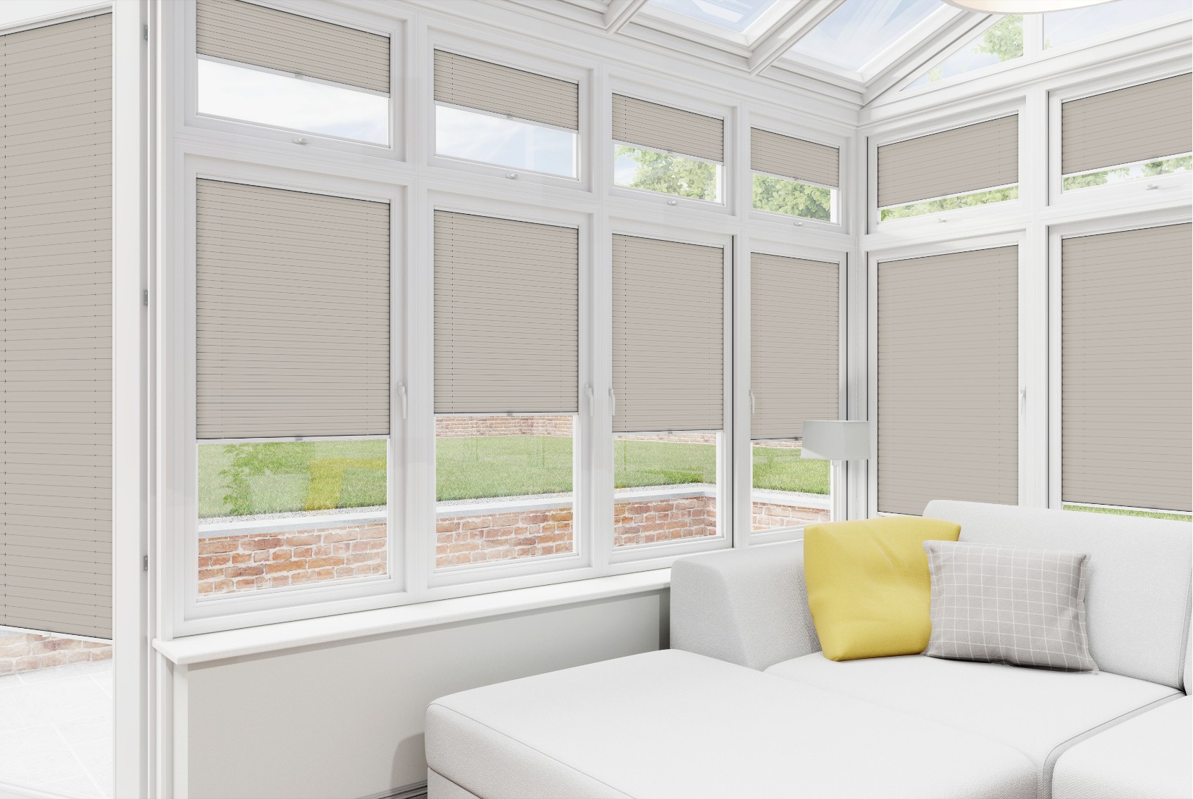 Clic Stick Fit Surface Pearl Honeycomb Blackout Blind
