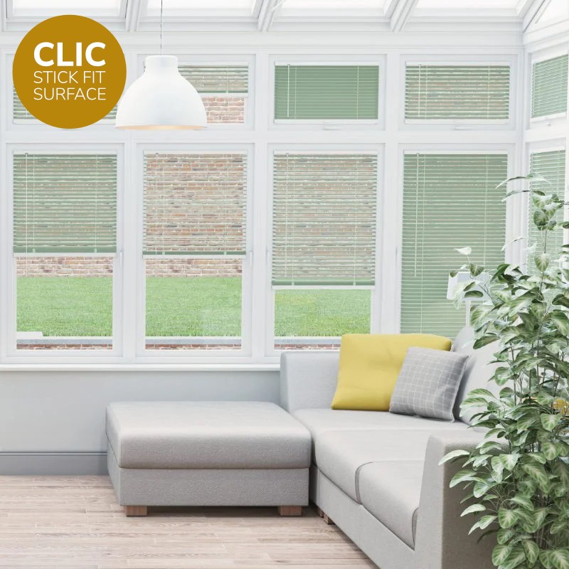 Clic Stick Fit Surface Pistachio Venetian Blind