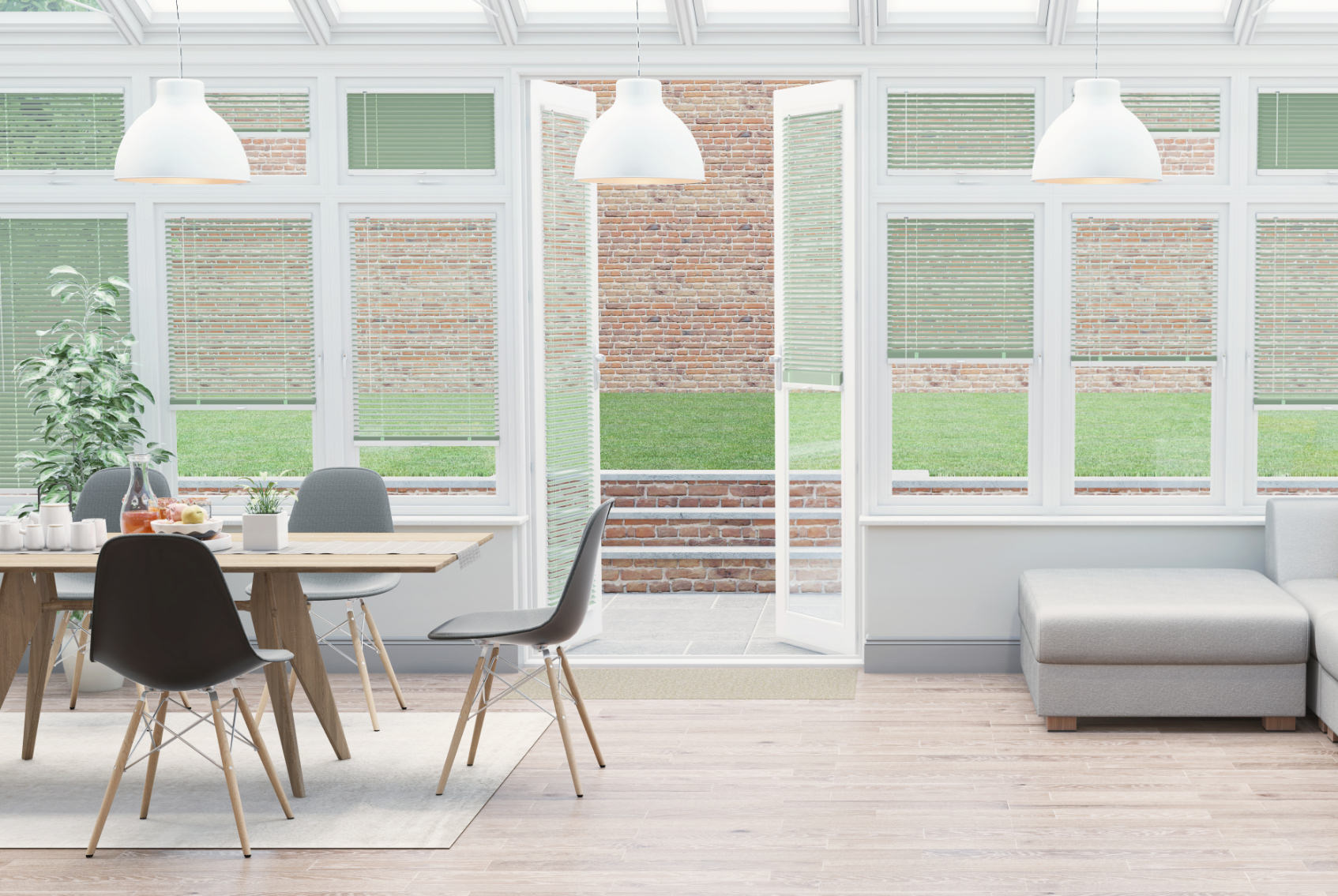 Clic Stick Fit Surface Pistachio Venetian Blind