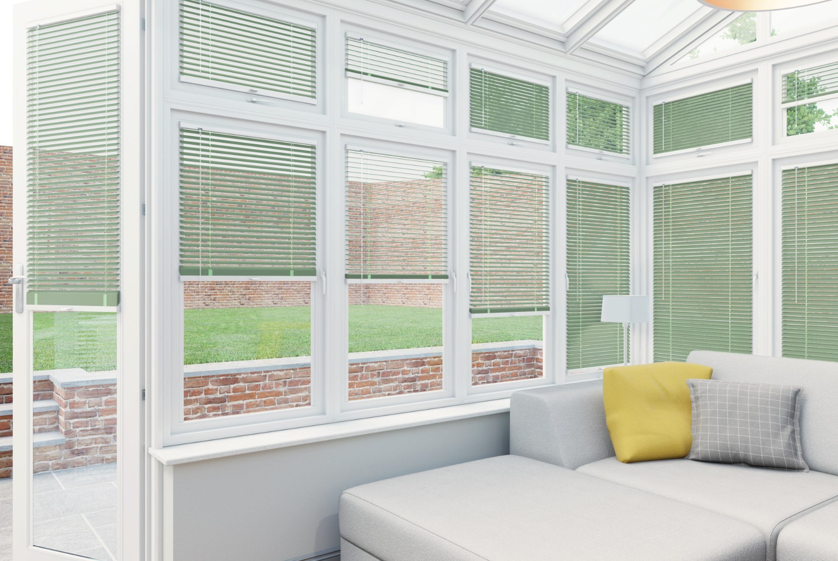 Clic Stick Fit Surface Pistachio Venetian Blind