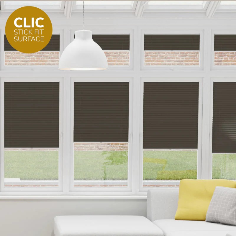 Clic Stick Fit Surface Raven Honeycomb Blackout Blind