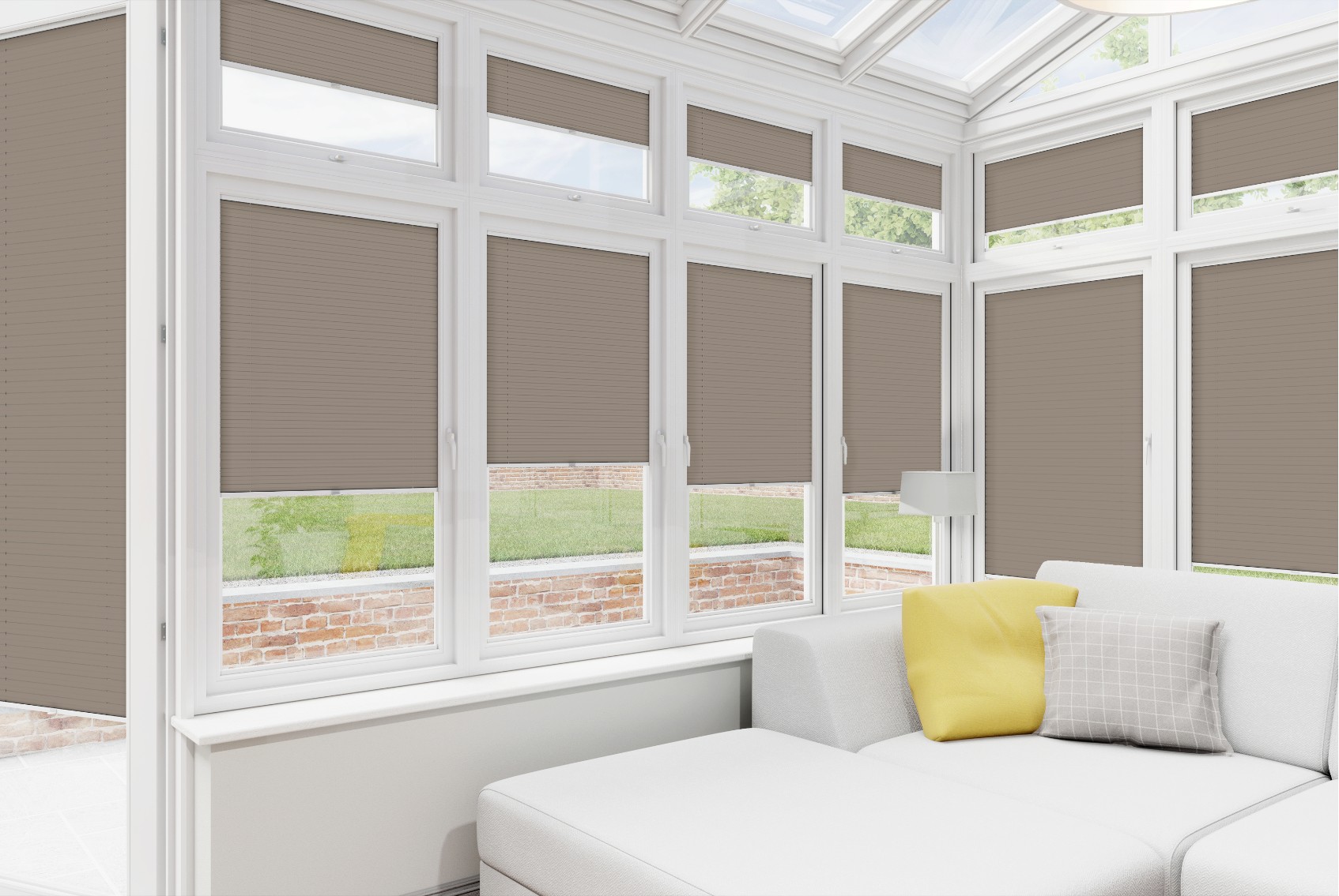 Clic Stick Fit Surface Sand Honeycomb Blackout Blind