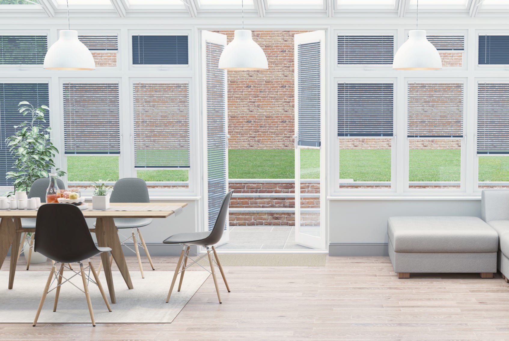 Clic Stick Fit Surface Sapphire Blue Venetian Blind