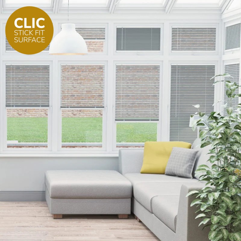 Clic Stick Fit Surface Slate Venetian Blind