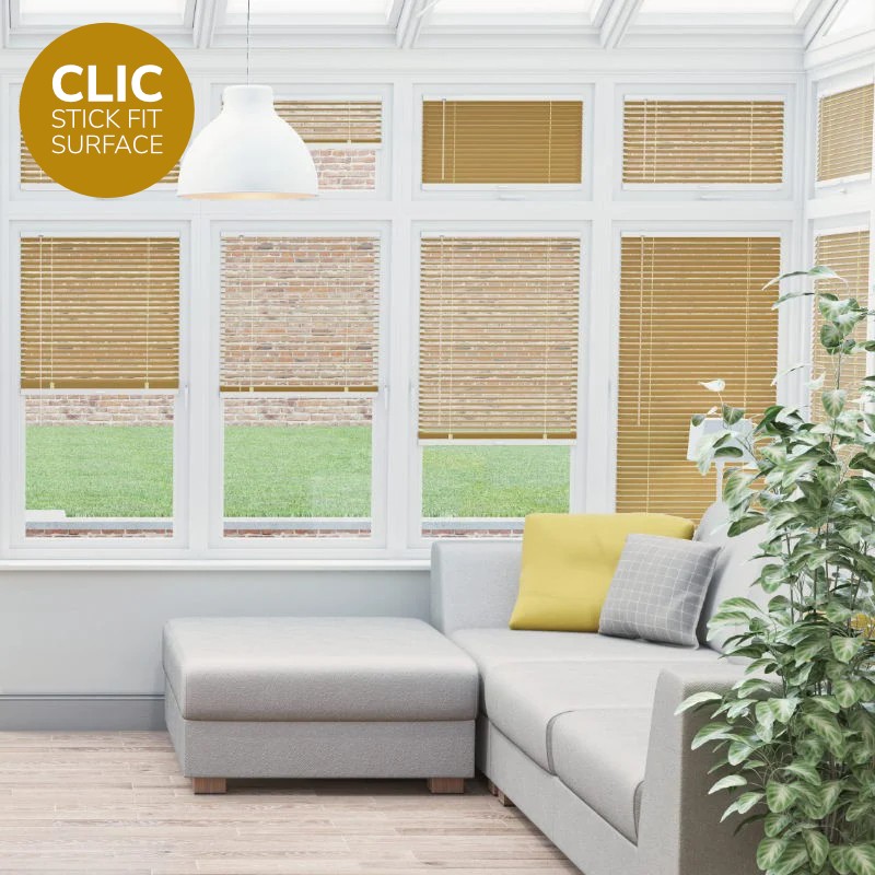 Clic Stick Fit Surface Sunflower Venetian Blind