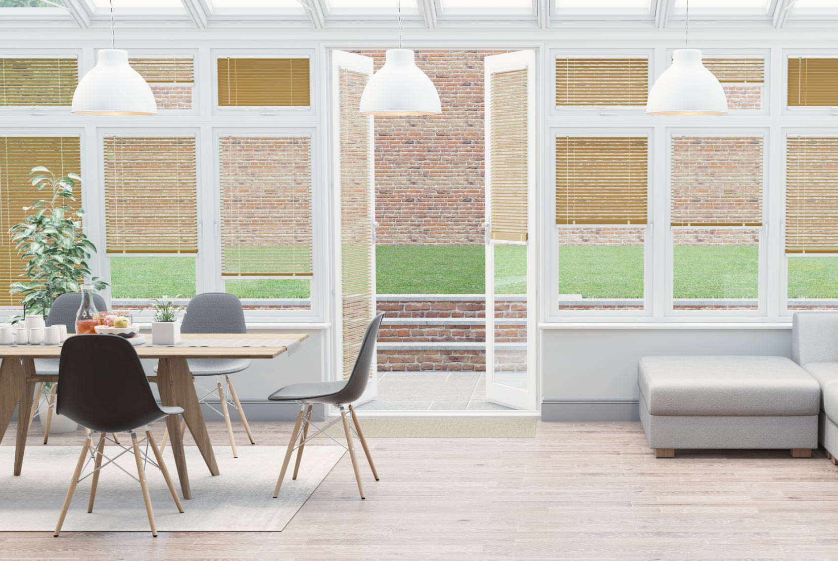 Clic Stick Fit Surface Sunflower Venetian Blind