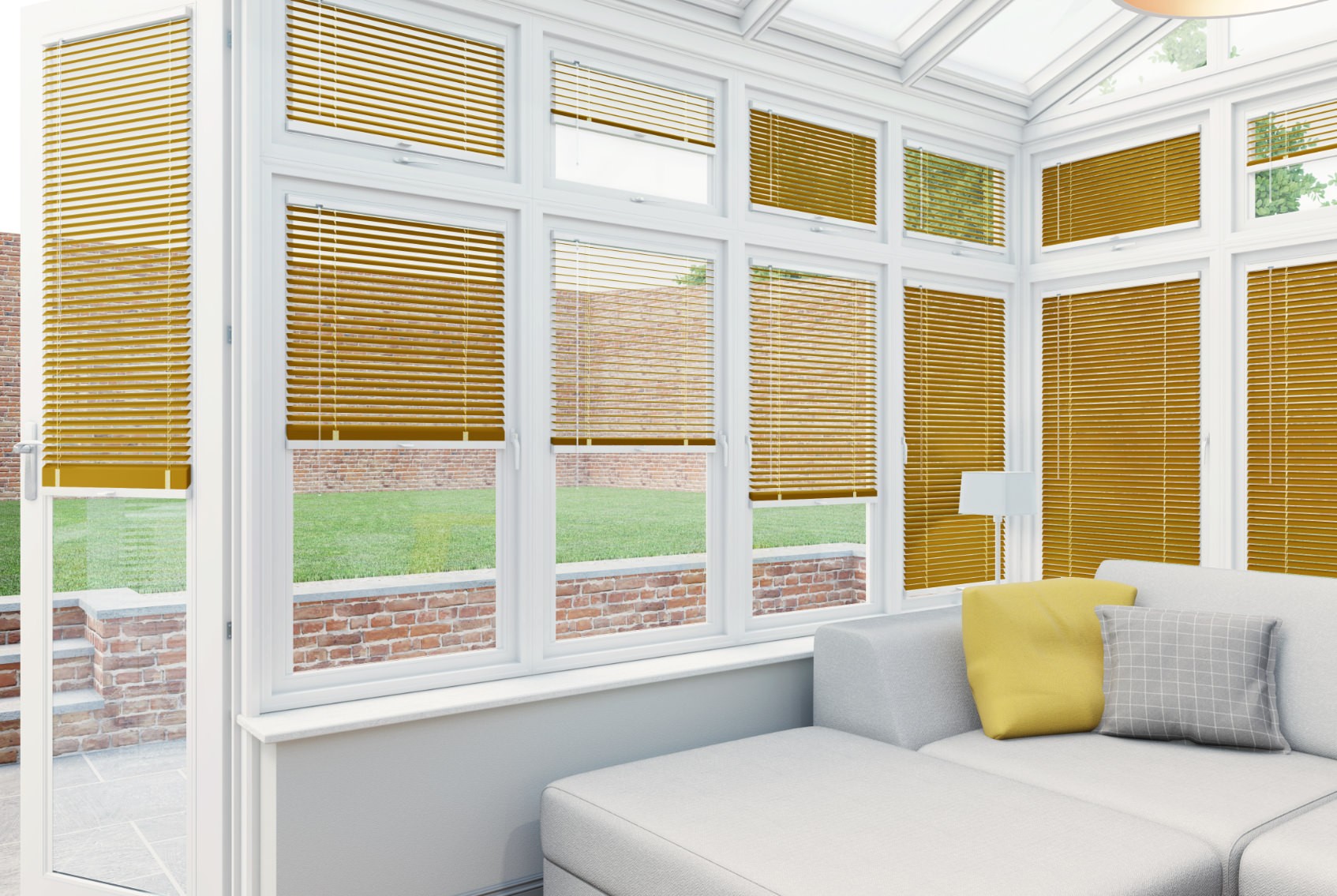 Clic Stick Fit Surface Sunflower Venetian Blind
