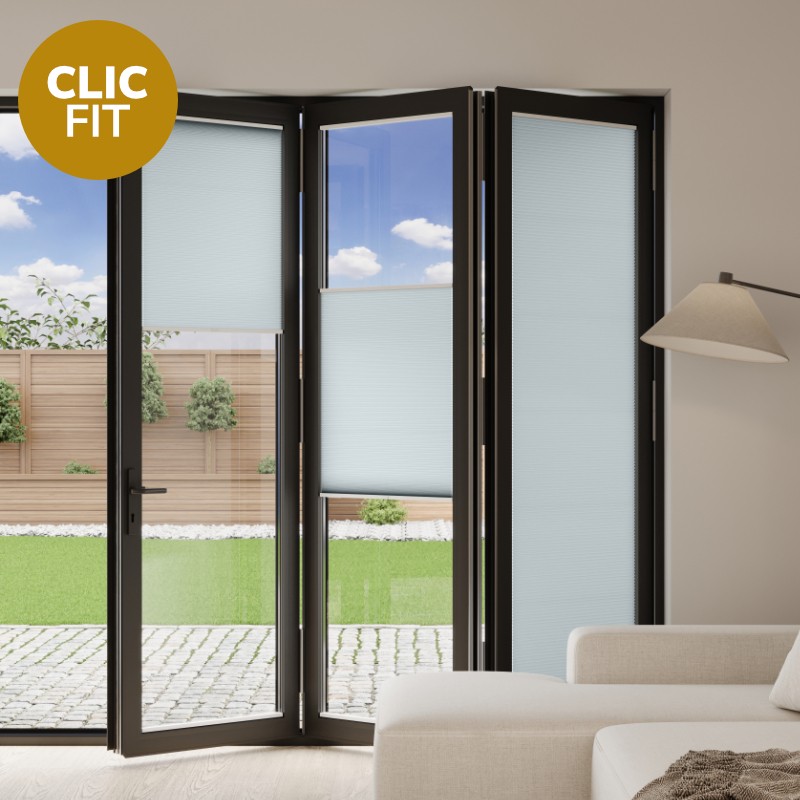 Prestige Clic Fit Cloud Honeycomb BiFold Door Blind