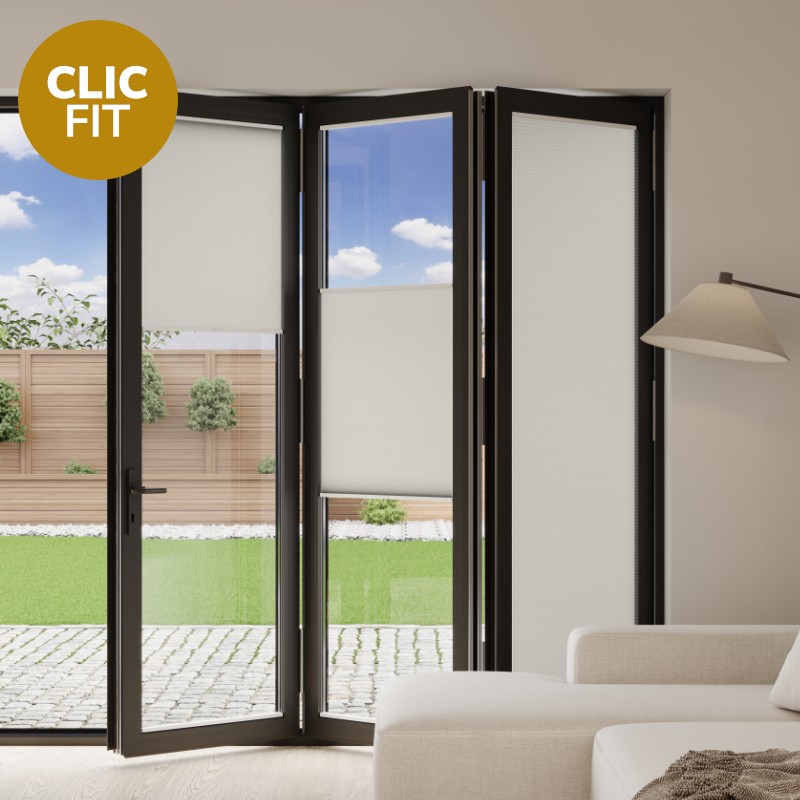 Prestige Clic Fit Dawn Honeycomb BiFold Door Blind