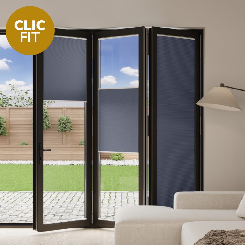 Prestige Clic Fit Eclipse Honeycomb Blackout BiFold Door Blind
