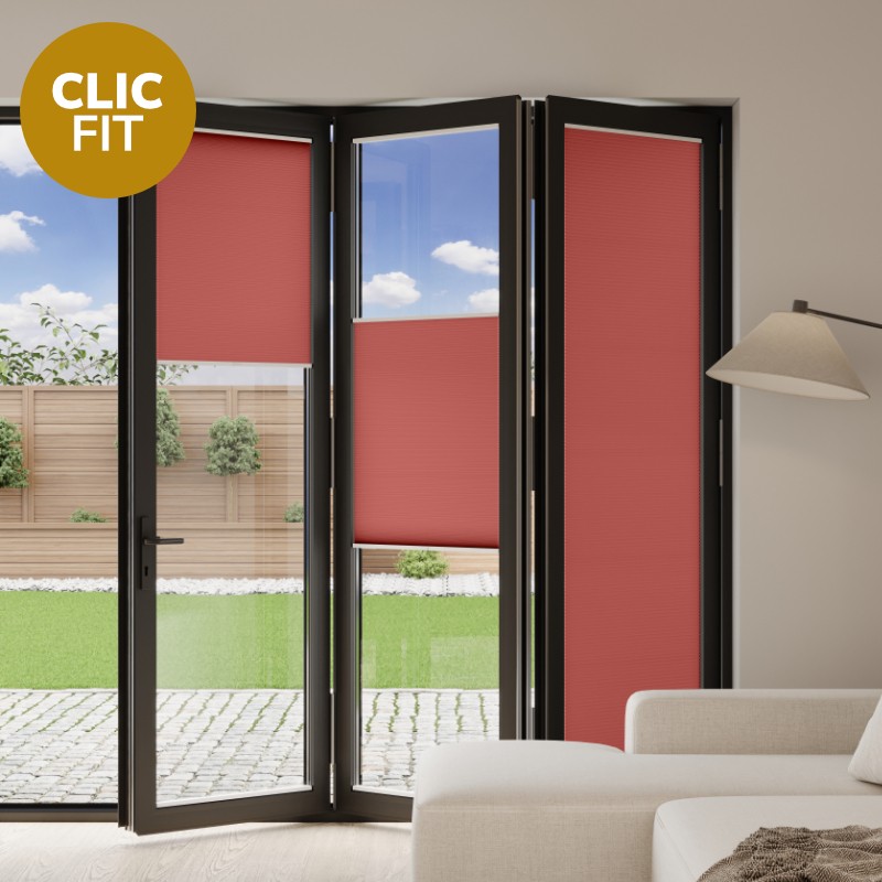 Prestige Clic Fit Flame Honeycomb BiFold Door Blind