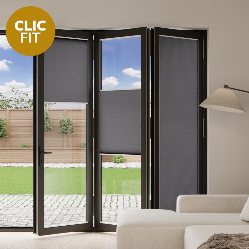 Prestige Clic Fit Iron Honeycomb BiFold Door Blind