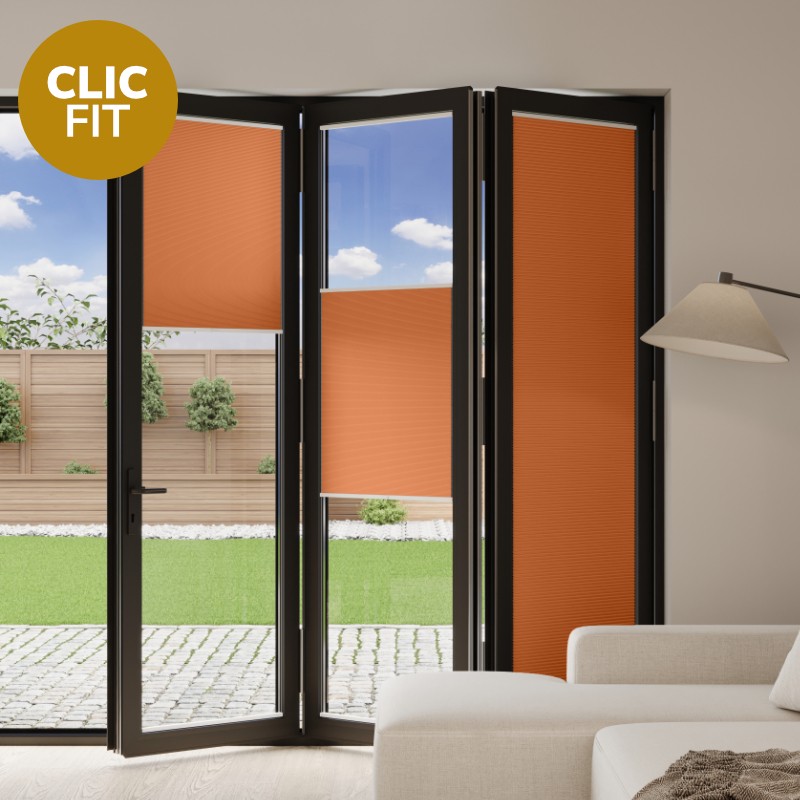 Prestige Clic Fit Jaffa Honeycomb Blackout BiFold Door Blind