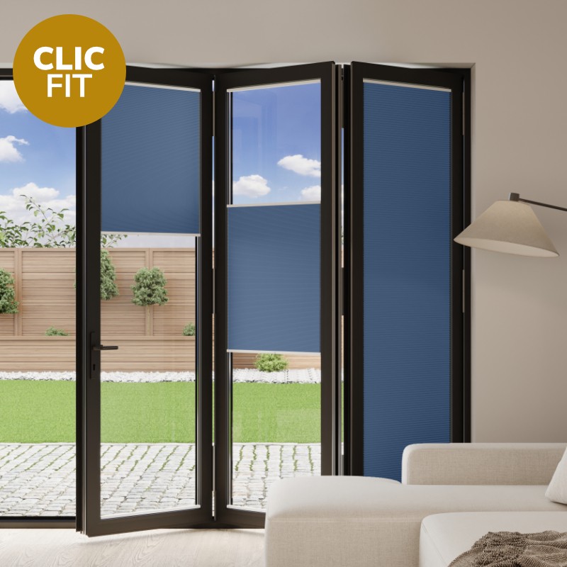 Prestige Clic Fit Jeans Honeycomb Blackout BiFold Door Blind