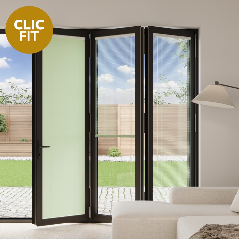 Prestige Clic Fit Pistachio Venetian BiFold Door Blind