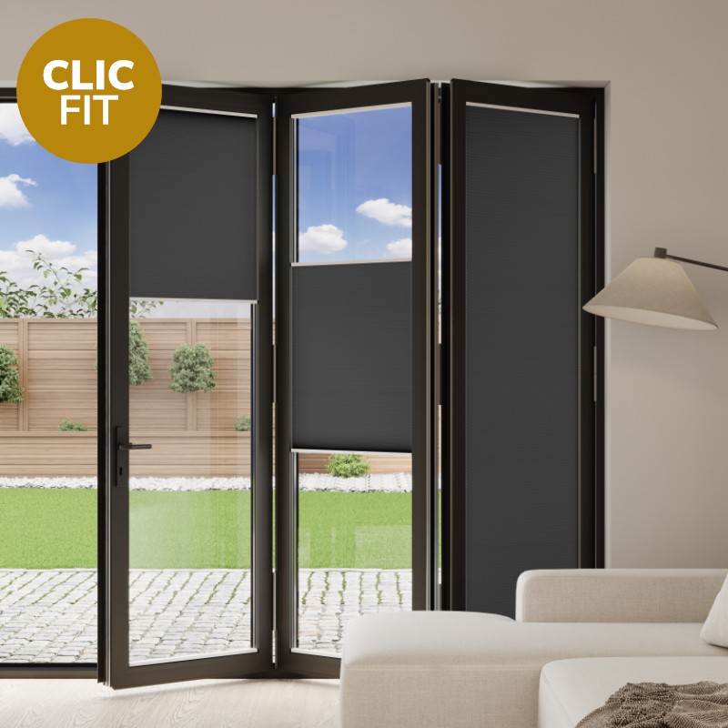 Prestige Clic Fit Raven Honeycomb BiFold Door Blind