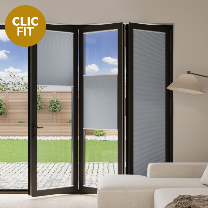 Prestige Clic Fit Steel Honeycomb Blackout BiFold Door Blind