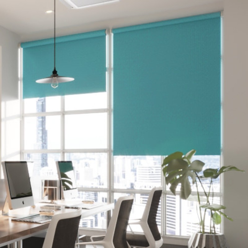 Commercial FR Dimout Aqua Premium XL Roller Blind