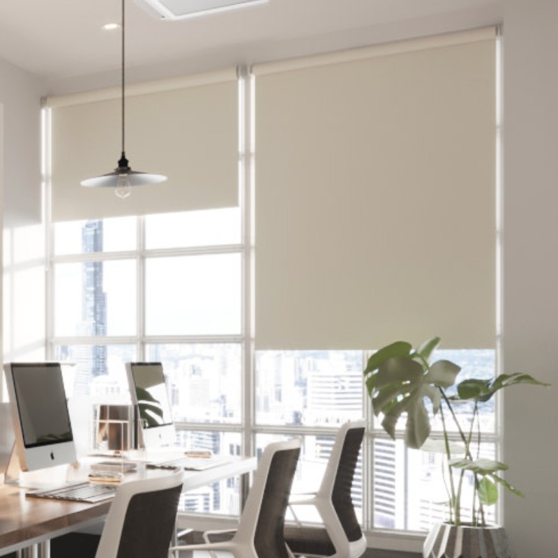 Commercial FR Dimout Vanilla Premium XL Roller Blind