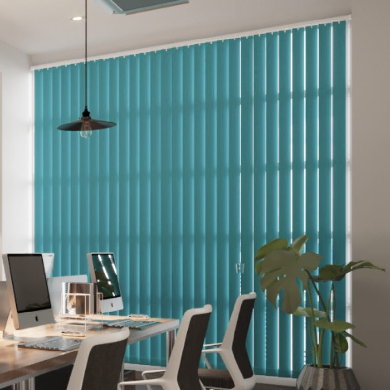 Commercial FR Aqua Dimout Vertical Blind