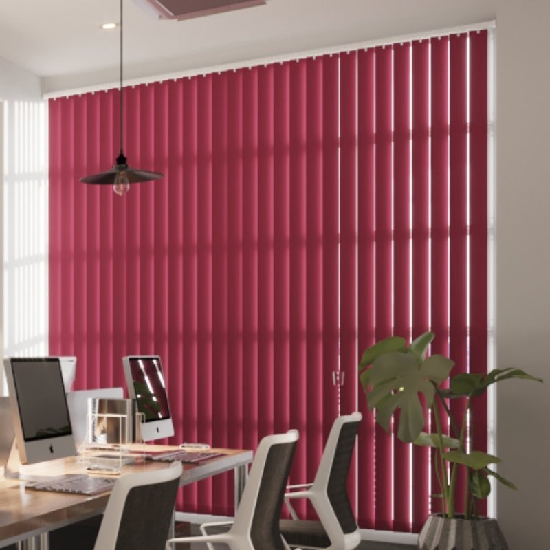 Commercial FR Berry Dimout Vertical Blind