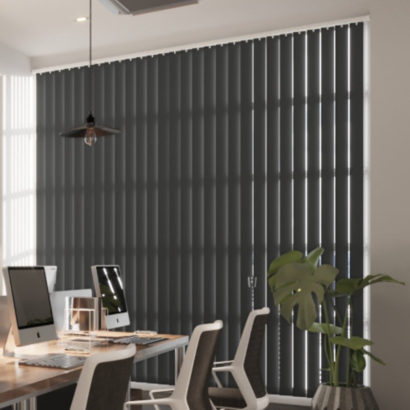 Commercial FR Steel Dimout Cordless Vertical Blind