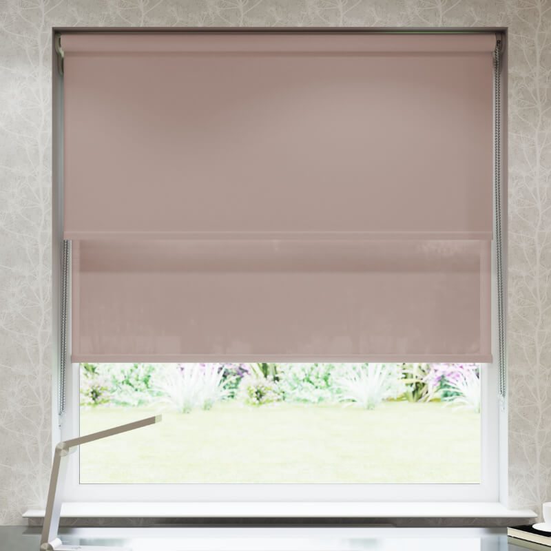white blackout roller blind