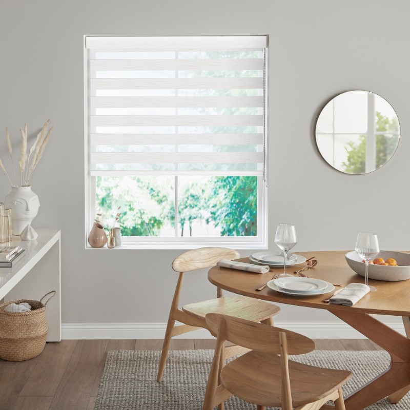 Creake White Dimout Day & Night Blind