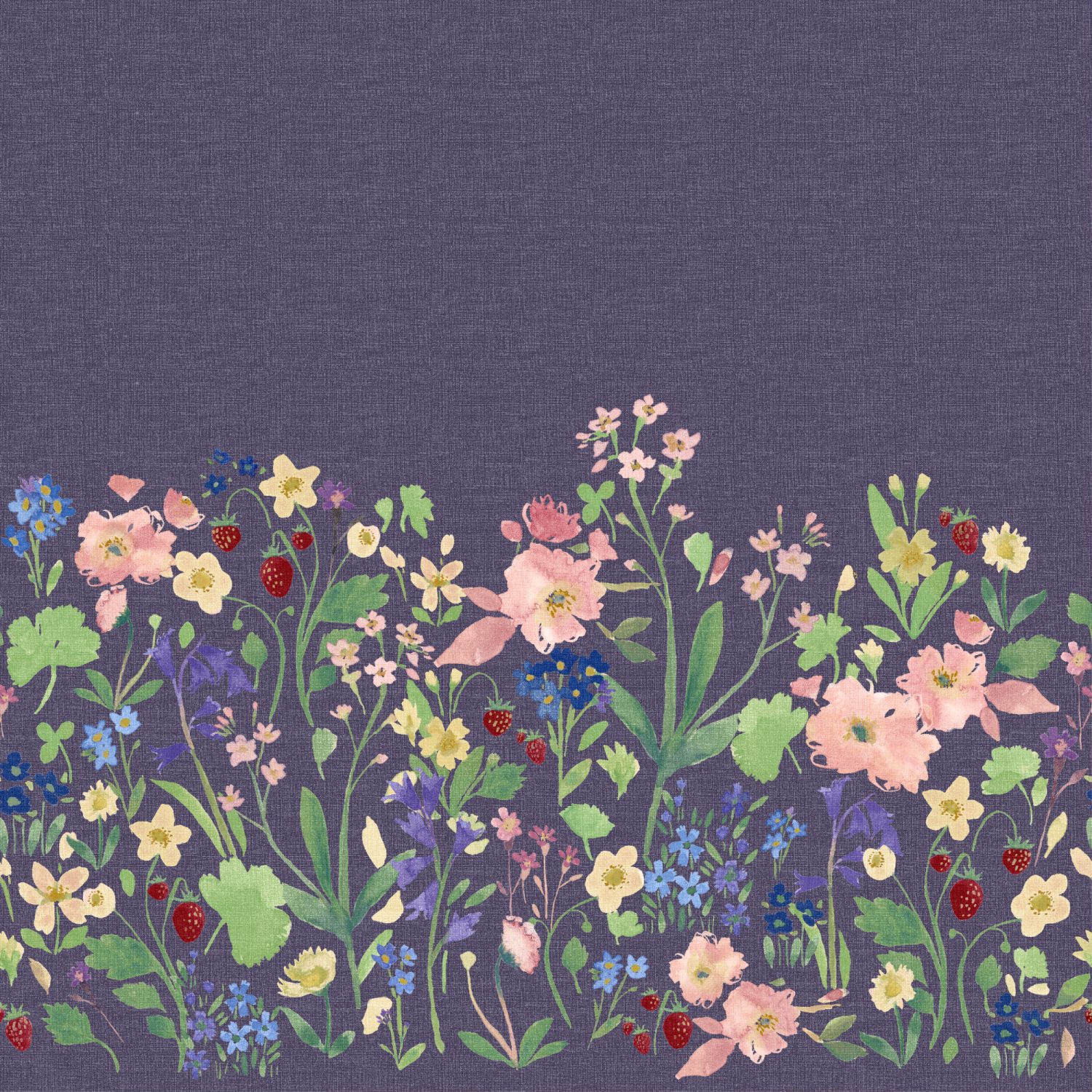 bluebellgrey berneray midnight blue floral curtains