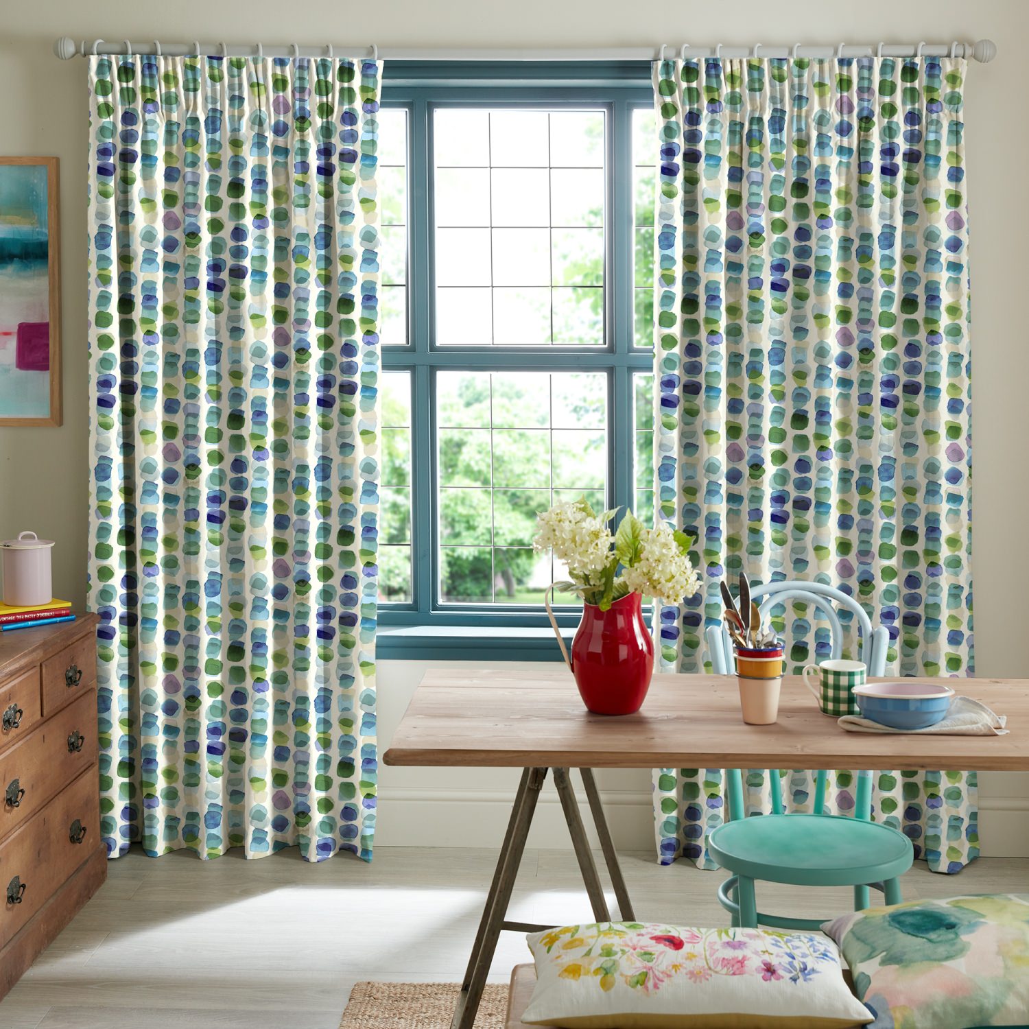 bluebellgrey tobermory bay purple geometric curtains