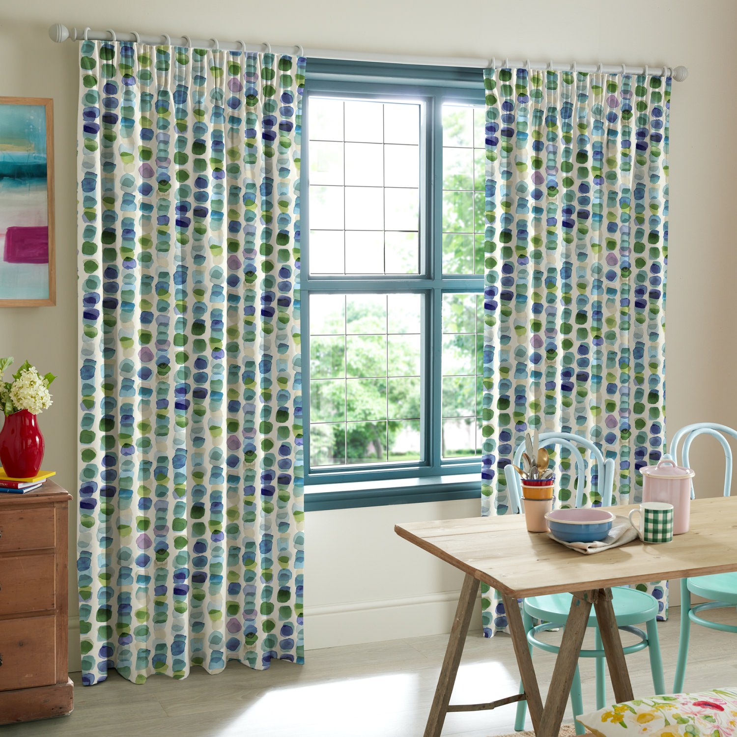 bluebellgrey tobermory bay purple geometric curtains