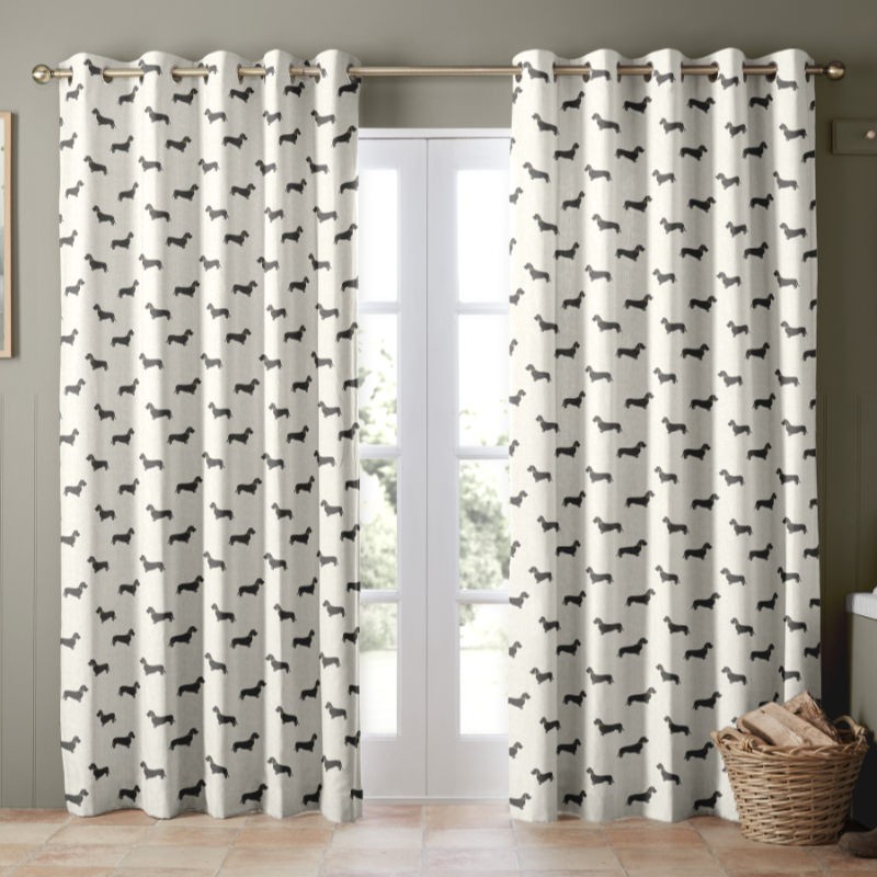 Emily Bond Basil Pebble Curtains