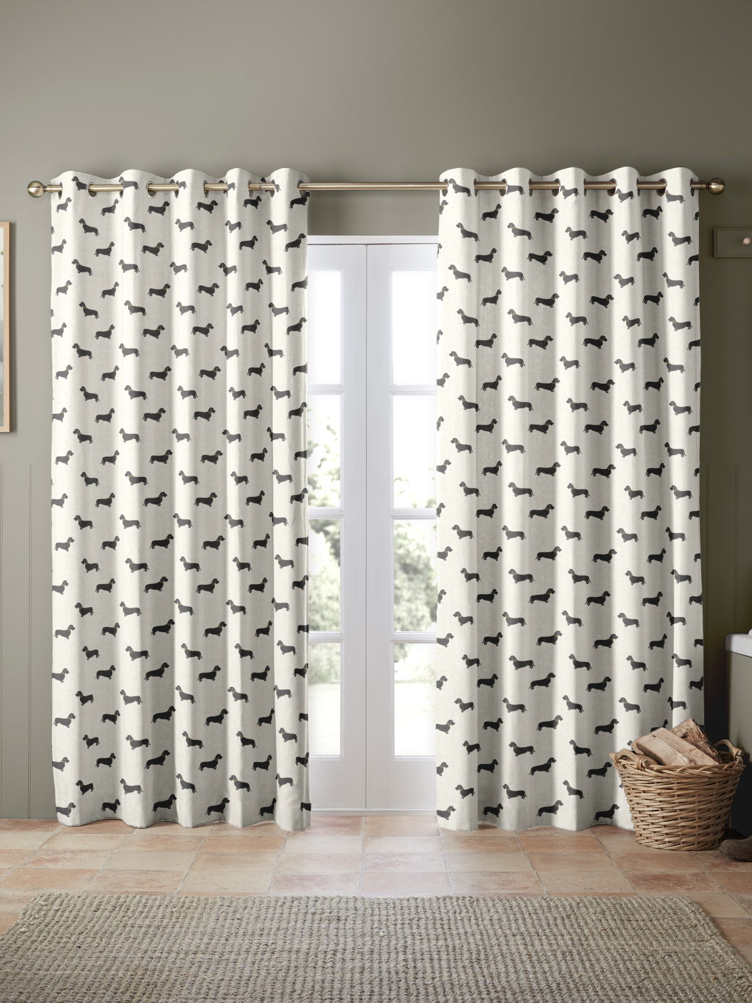 emily bond basil pebble curtains