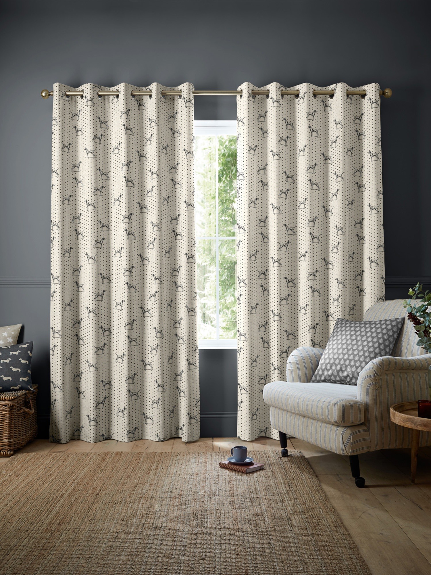 emily bond fred linen curtains