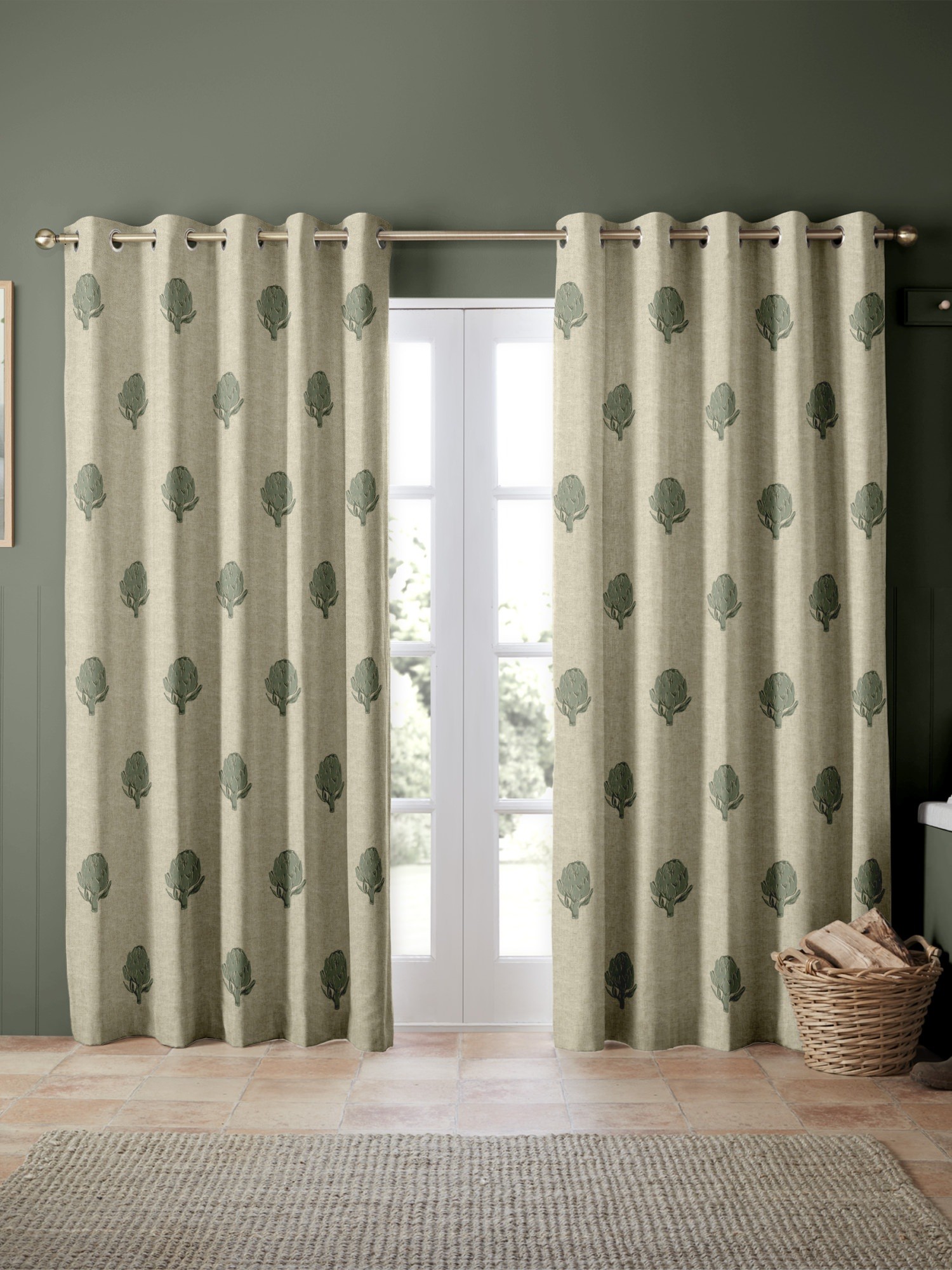 emily bond globe fern curtains