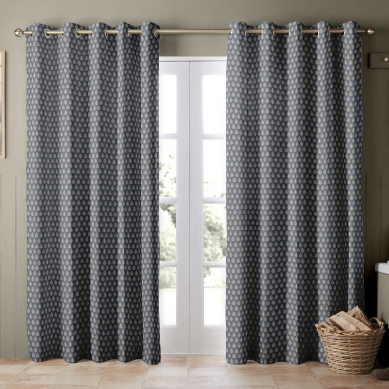 Emily Bond Jaipur Indigo Curtains